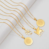 Anniyo (1Piece) Ashur Necklaces Lama,Lamma,Ezidi Winged Bull Lamassu Yezidi Lalish Yazidis Assyrian Jewelry #532862