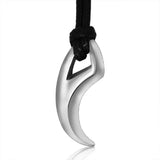 Punk Hip Hop Wolf Tooth Leather Rope Pendant Necklaces For Men Women Stainless Steel Fashion Animal Amulet Jewelry Wholesale