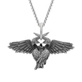 Retro Gothic Mysterious Demon Angel Wings Pendant Necklace Men's Punk Hip Hop Trendy Cool Jewelry Boy Gift