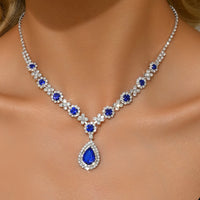 Ladies' fashionable and trendy design, water droplet necklace, jewelry suitable for dates, parties, holidays, gifts