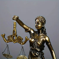 9.5X5X19cm Creative Retro Round Bottom Justice Balance Goddess Pendant Statue Lawyer Decoration Home Desktop Decoration