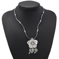 Ethnic Antique Silver Color Moon Choker Necklaces for Women Boho Turquoise Necklace Girls Party Jewelry Gifts