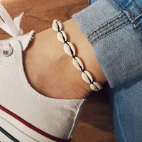 Bohemia Natural Shell Anklets for Women Foot Jewelry Summer Beach Barefoot Bracelet Ankle on Leg Chian Ankle Strap Accessories