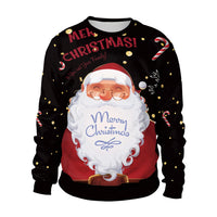 [You're My Secret]Women Autumn Winter Long Sleeve Crew Neck Pullover Tops Christmas Party Santa Claus Printed Casual Sweatshirts