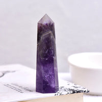 Natural Crystal Amethyst Rose Quartz Smudge Stick Rose Quartz Amethyst Magic Wand Bracelet Divination and Witchcraft Wooden Gift