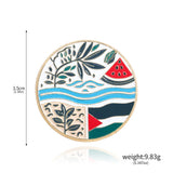 Flag of Pakistan Enamel Pin Creative Heart Ribbon Lapel Badge Backpack Hat Clothing Brooches Jewelry Accessories Gift for Friend