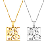 Anniyo Ancient African Traditional Culture Gye Nyame Symbols Ancient Egypt Pendant Necklaces Stainless Steel Jewelry @367221