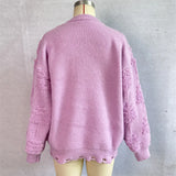 Christmas Sweater Women 2024 Korean Style O Neck Casual Loose Jumper Women Chic O Neck Peark Bow New Year Sweater Knitwear
