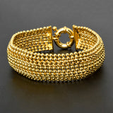 Dubai Copper Link Chain Bracelets for Unisex 18K Gold Plated Wristband Miami Curb Punk Classic Hand Jewellery Party Gift