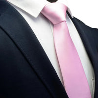 GUSLESON Quality Jacquard Woven Silk Solid Tie for Men 8cm Classic Plain Necktie Red Navy Gold Yellow Ties for Wedding Business