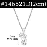 Anniyo Small Mayotte Pendant Necklaces for Women Girls Mamoudzou Mahore Jewelry #146521