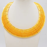 GDJWRI Indian Dubai Fashion Irregular Necklace And Earrings Sets For Women Ethiopian Bridal 24k Gold Color Jewelry Set Wedding