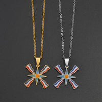 Anniyo 2.5cm Ashur Lama,Lamma Pendant Necklaces Winged Lamassu is an Assyrian Protective Deity Jewelry #370121