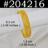 Anniyo 1Piece Alloy Bracelets,Can be Opened Bangles for Women Ethiopian Jewelry African Arab Birthday Party #203916