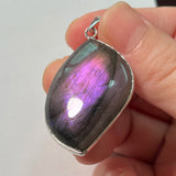 Pendant Natural Stone Irregular Shape Blue Purple Labradorite Pendant for Women Men Jewelry 1Pcs