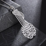 Exquisite Quran Verses Ayatul Kursi Bracelet Islamic Muslim Stainless Steel Jewelry Men\\\\'s Arabic Calligraphy Bangles Ramadan