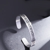 Exquisite Quran Verses Ayatul Kursi Bracelet Islamic Muslim Stainless Steel Jewelry Men\\\\'s Arabic Calligraphy Bangles Ramadan