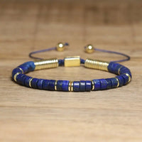 Boho Stackable Stone Bracelet Bundle: Tiger Eye, Lapis, Smoky Quartz Adjustable Vegan Jewelry Heal the soul and boost confidence