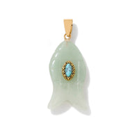 Fatima Hamsa Hand Evil Eye Pendant Lapis Lazuli Amethysts Rose Quart Natural Stone Charm For Making Necklace Bracelet Accessorie