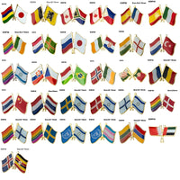 Flag Laple Pin Badge Brooch Canada friendship Ethiopia Ireland Brazil Pakistan Belgium Poland Germany Russia Philippines Finland