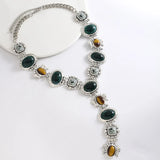 Large Heavy Chunky Necklace For Women Statement Vintage Fashion Jewelry Long Drop Daily Accessories Wholesale Holiday Gift MQ522