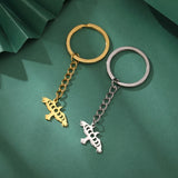 Dawapara Vintage Eagle Crow Raven Pendant Keychain Viking Animal Bird Protection Amulet Stainless Steel Keyring Jewelry