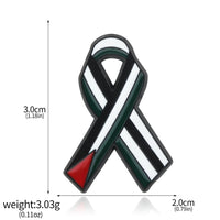 Creative Flag of Pakistan Enamel Pin Heart Ribbon Lapel Badge Backpack Hat Clothing Brooches for Friend Jewelry Accessories Gift
