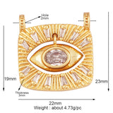 Newest Classic Amulet Turkish Blue Evil Eye Charm Pendant,18K Gold Cubic Zirconia CZ Paved,Jewelry Necklace Bracelet Supply L30