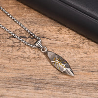 Punk Wishing Stone Necklaces for Men Boys,Stainless Steel Sun Pattern Lion Head Pendant Necklaces,Birthday Anniversary Gift