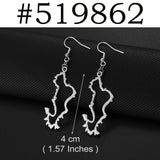 Anniyo New Arrivals Mayotte Big Earrings for Women Girls France Jewelry Stainless Steel Metal Hyperbole Ornaments #520162