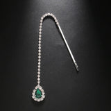 Stonefans Water Drop Forehead Chain Headpiece Jewelry for Women Boho Red Hair Accessories 2024 Rhinestone Wedding Elegant Clips