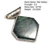 Genuine Labradorite Jasper Agate Turquoise  Pendant