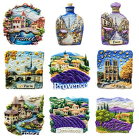 France Provence Fridge Magnets Tourism Souvenir Refrigerator Sticker Handicraft Gift Decoration
