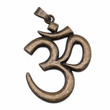 1pcs 75x56mm Antique Silver Plated Big Om Yoga Pendant Charm Large Om Pendants Charm Big Om Charm