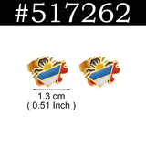 Anniyo Guadeloupe Reunion Island Martinique French Guiana Antigua Map Earrings for Women Girls Stainless Steel Jewelry #533962