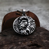 Animal Lion Titanium Steel Pendant Fashionable and Personalized European and American Style Jewelry Stainless Steel Necklace