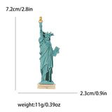 Enamel Statue of Liberty Brooches for Women Unisex Rhinestone American Flag Pins Banquet Party Backpack Gifts Jewelry Accessorie