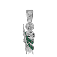 Men Women Hip Hop Saint Jude Pendant Necklace,13mm Cuban Chain Religious Saint Jude Idol Pendants Charm Jewelry 2025 New Arrived