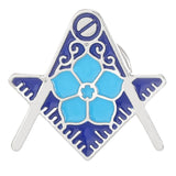 8 Styles Classic Masonic Symbols Enamel Brooches Funny Freemason Emblem Golden Pins