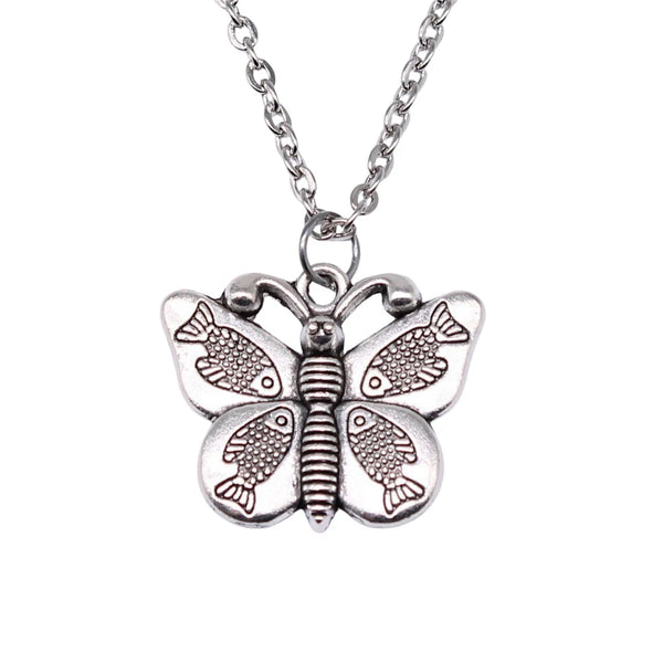 Long Necklace Christmas Decorations Necklace On The Neck 43Cm Chain Accessories For Bracelets Insect Dragonfly Butterfly Bee