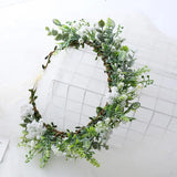 Gift Costume Cosplay Fairy Flower Leaf Headbands Photoshoot Simulated Elven Princess Tiara Black Flower Antler Crown Wedding