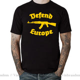 Defend Europe T Shirt Immigrant Islam Custom Design Print Tee Shirt for Men Women Cotton New Cool Tee