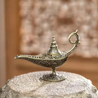 Antique Style Lamp Metal Incense Burner Scented Unscented Candle Holder Home Decor Gift Arabic Incense Burner