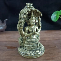 Bronze Color Vishnu Statue Hindu Ganesha Shiva Buddha Figurine Sculpture Room Office Home Decoration India God Feng Shui Crafts