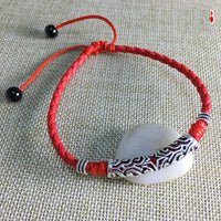 Simple Adjustable Handmade Leaf Anklets Woven Adjustable Rope Lucky Foot Bracelet For Women Men Jewelry