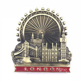Metallic Fridge Magnets of European Countries Resorts Bottle Opener Famous Landmarks Magnetic Stickers for Message Board Decor
