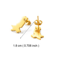 Anniyo Pakistan Map Stud Earrings for Women Girls Jewelry #300321