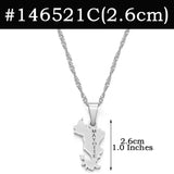Anniyo Small Mayotte Pendant Necklaces for Women Girls Mamoudzou Mahore Jewelry #146521
