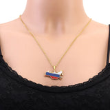 Turkish map Pendant necklace Fashion geometric star Moon element stainless steel collarbone chain women's jewelry