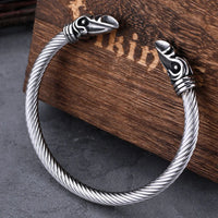 Viking Cable Chain Bracelet Nordic Stainless Steel Hip Hop Biker Wristband Cuff Arm Jewelry Gift Men Women Unisex Bangle